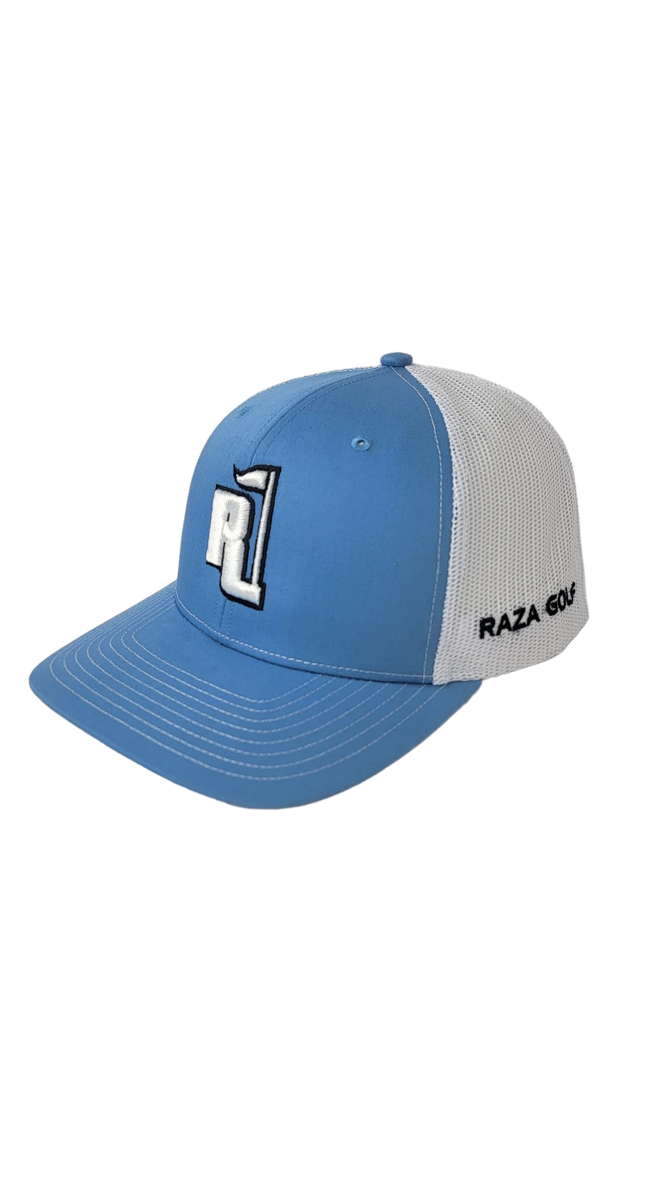 Raza Golf Columbia Blue White Trucker Hat