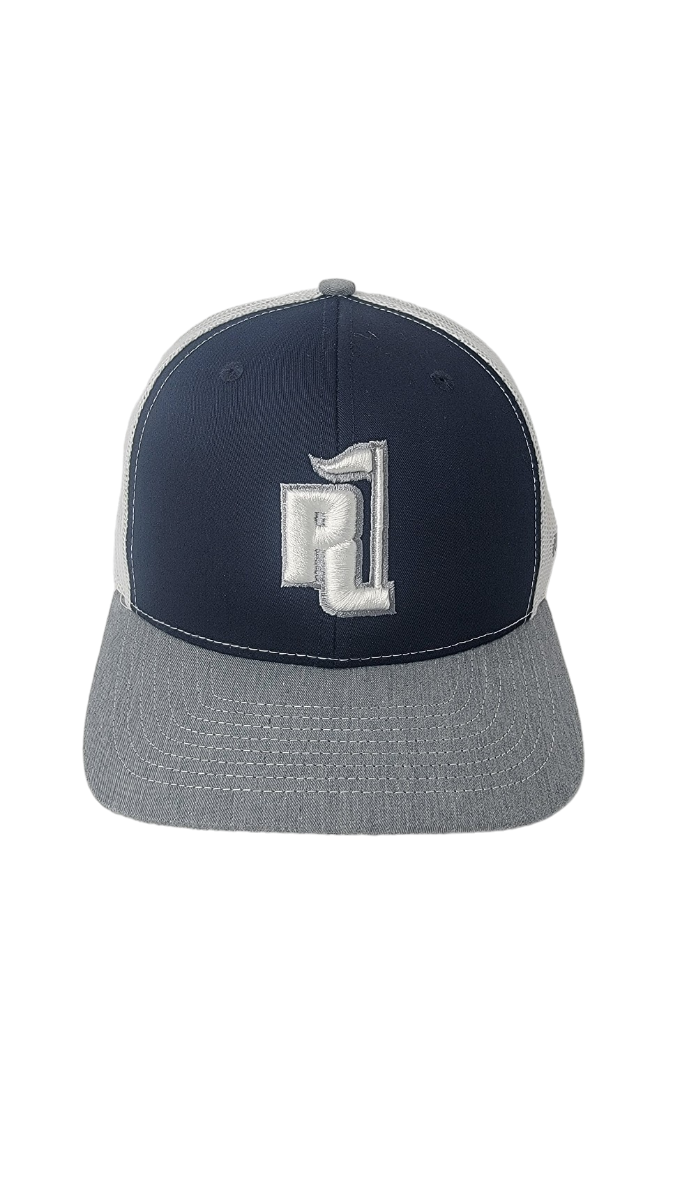 Raza Golf Navy/White/Heather Gray Trucker Hat
