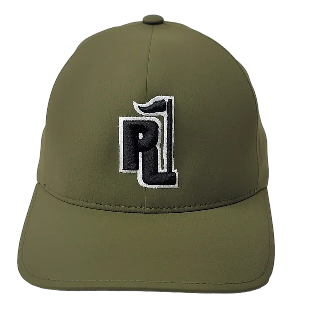 Raza Golf Olive Fitted Hat with Black and White Logo