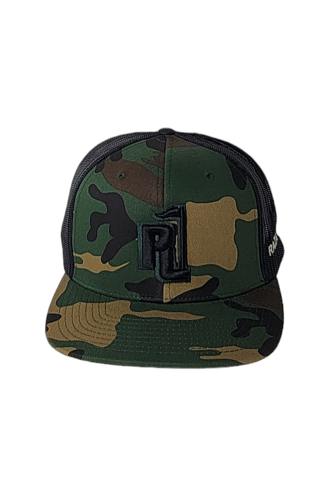 Raza Golf Camo Trucker with Black Logo