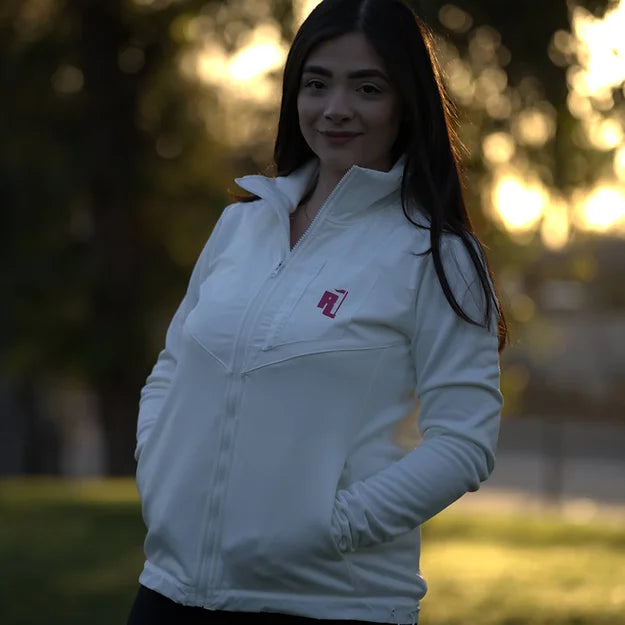 Raza Golf Women's White Zip Up Jacket