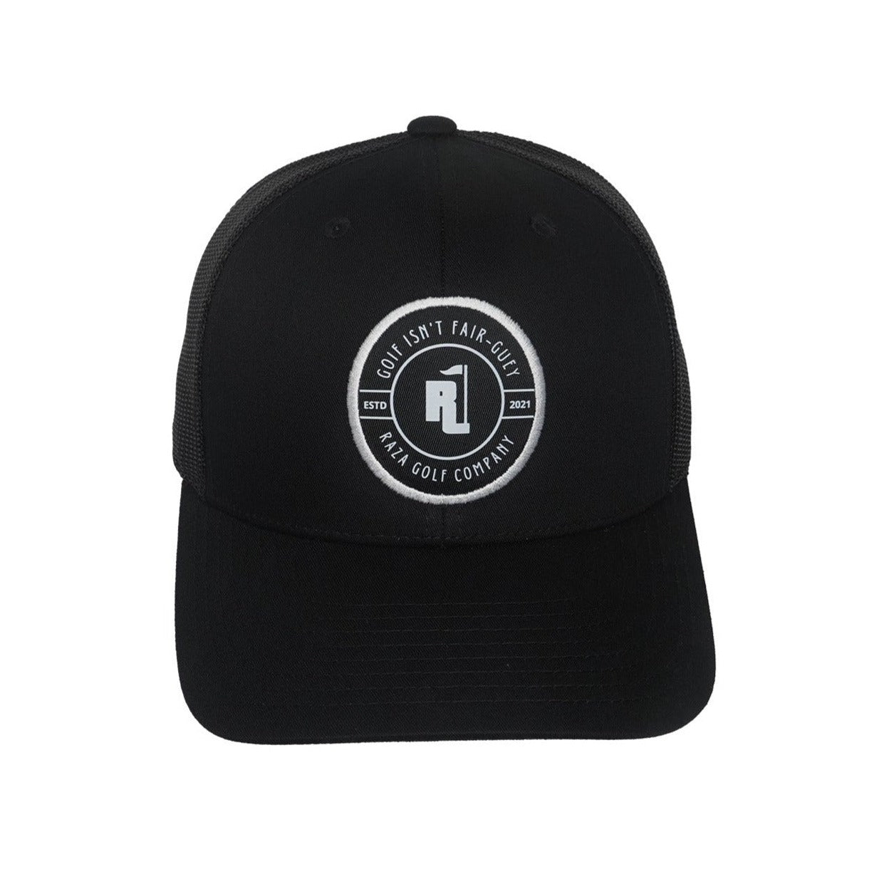 Raza Golf Black Trucker