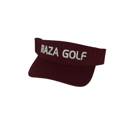 RAZA GOLF MAROON SUN VISOR