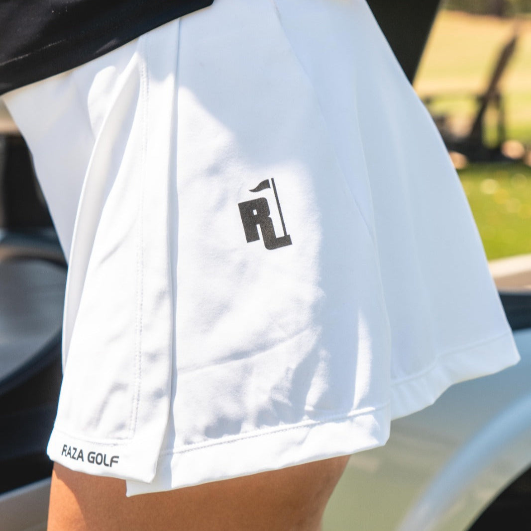 White active skort