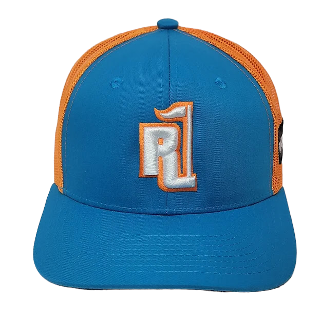 Raza Golf Teal and Orange Trucker with White and Orange Logo