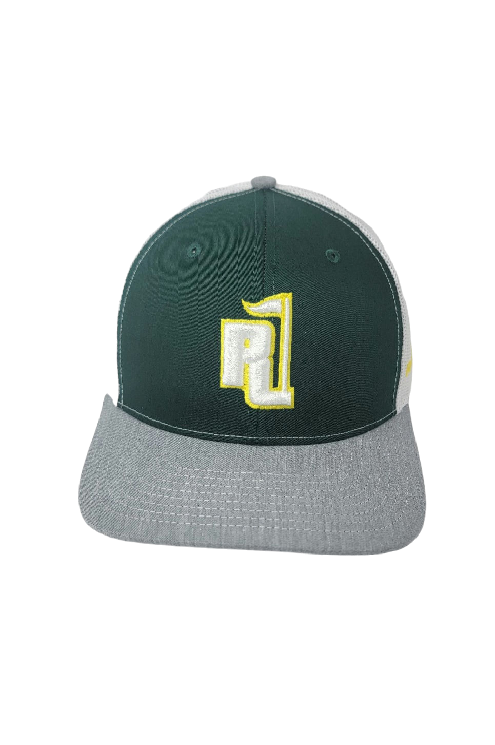 Raza Golf Dark Green and White Trucker with White and Yellow Logo