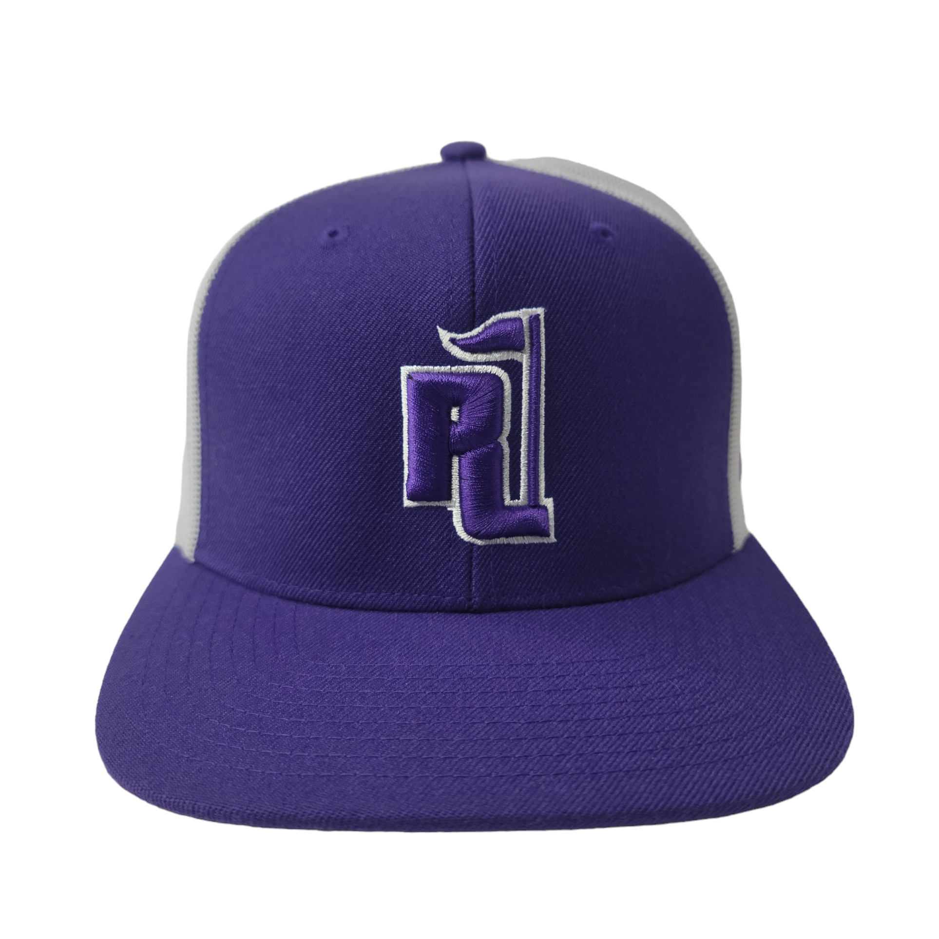 Raza Golf Purple and White Trucker with Purple and White Logo