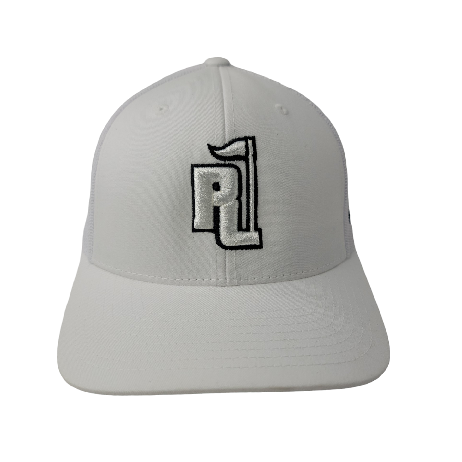 Raza Golf White Trucker with White and Black Logo