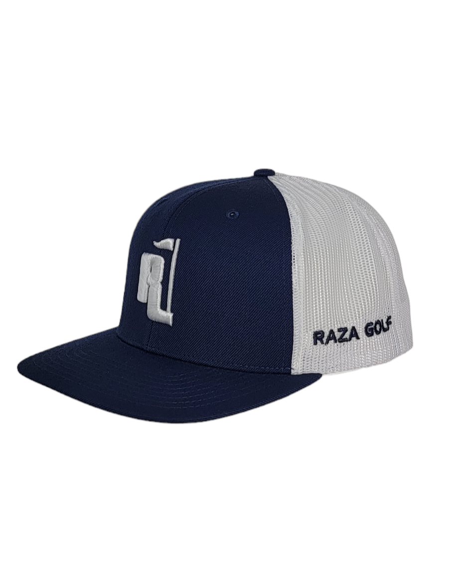 Raza Golf Navy and White Trucker