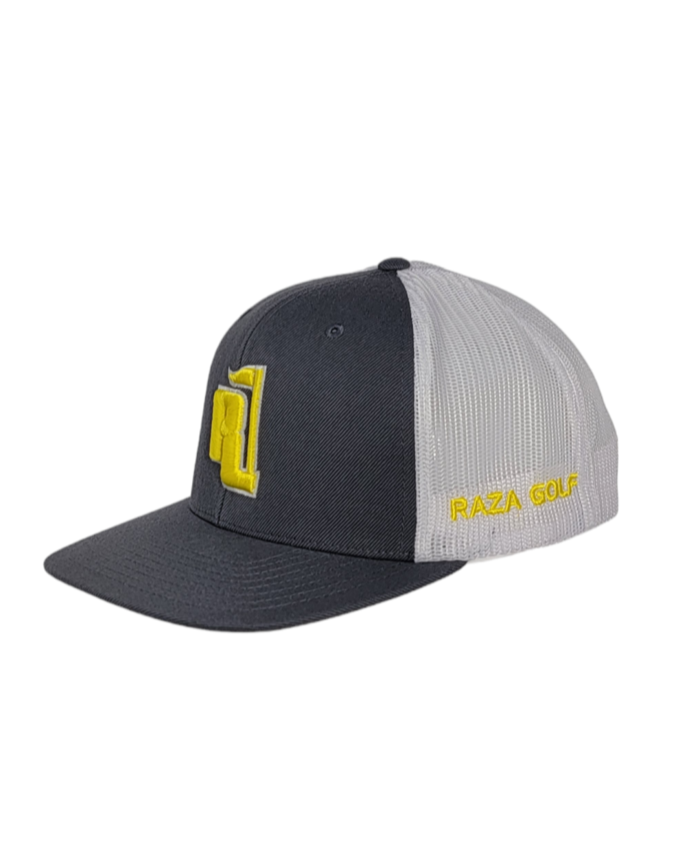 Raza Golf gray and white trucker