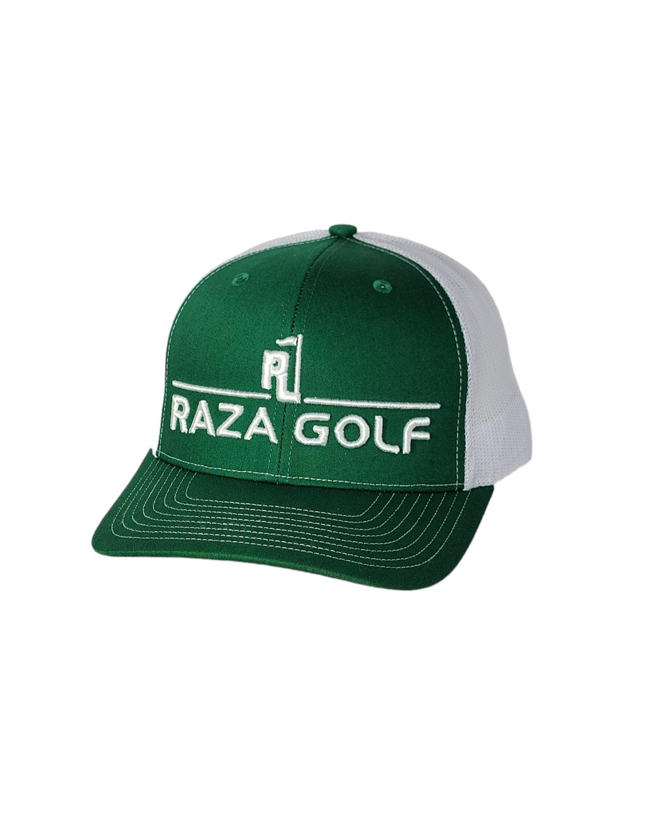 Raza Golf Kelly Green/White Linear Trucker Hat