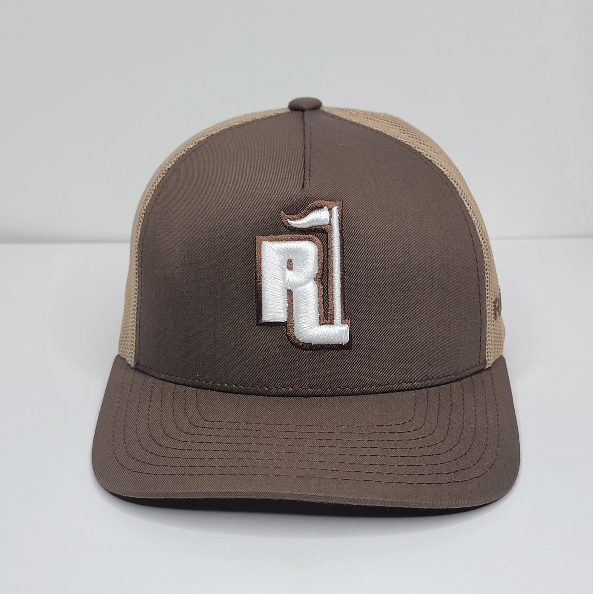 Raza Golf Brown and Beige Trucker Hat